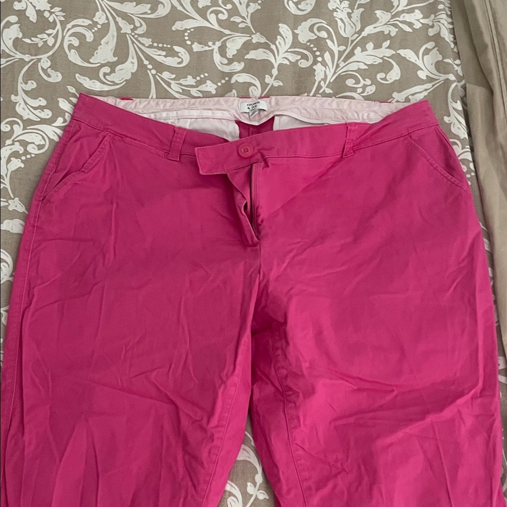 crown & ivy Pink Ankle Pants